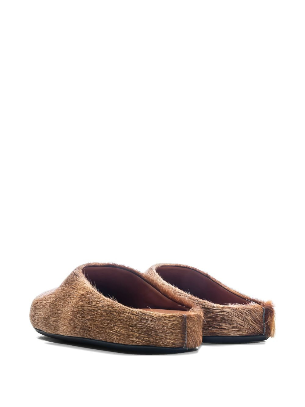 fur-covered slippers - 3