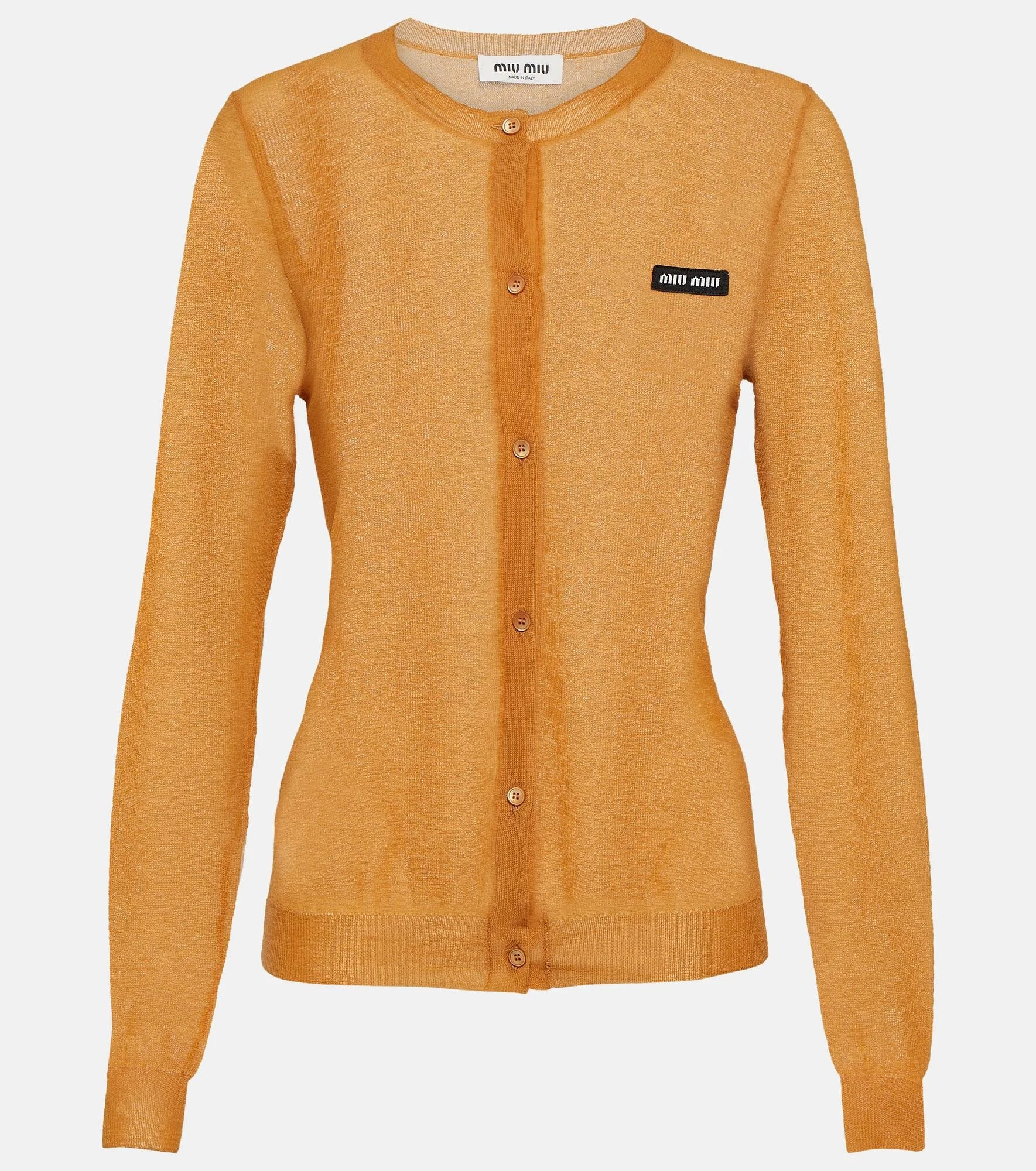 Knitted logo cardigan - 1