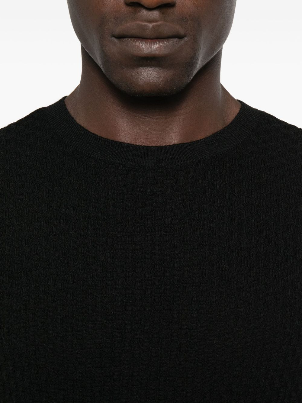 textured wool sweater - 5