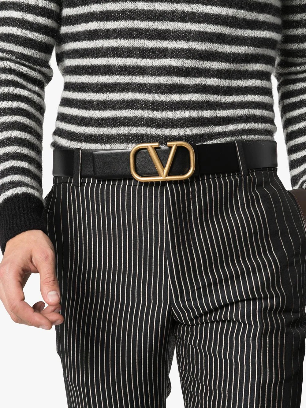 VLOGO leather belt - 2