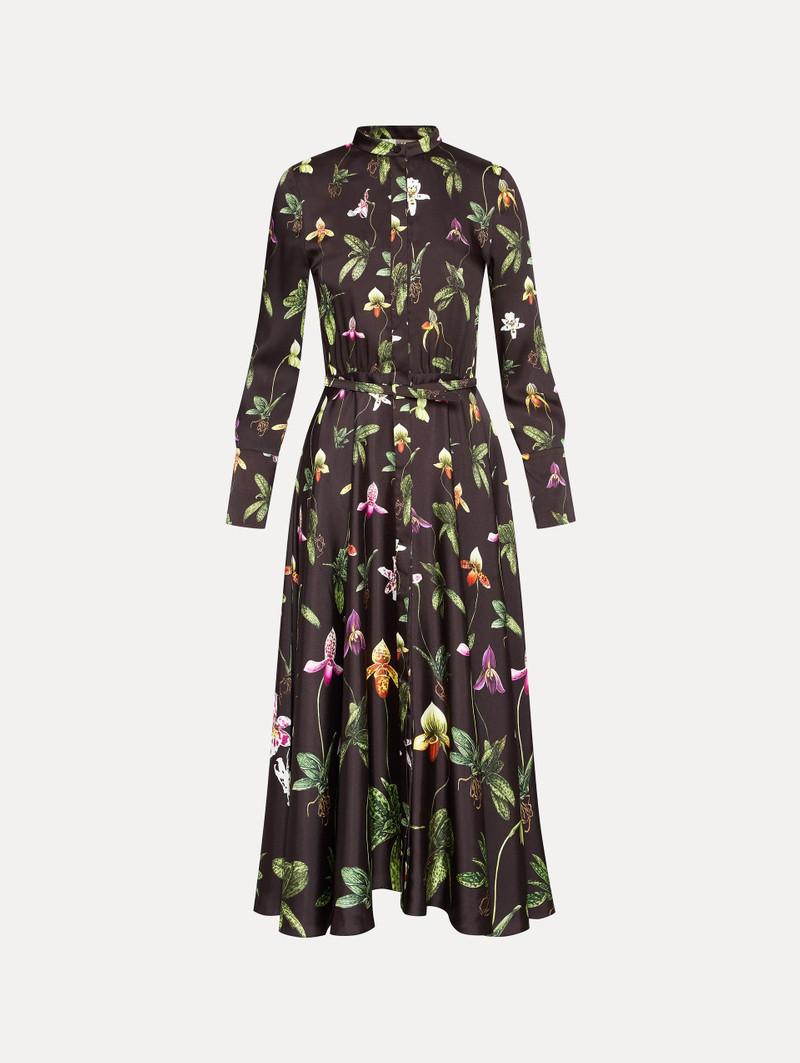 ORCHID 실크 TWILL DRESS 1