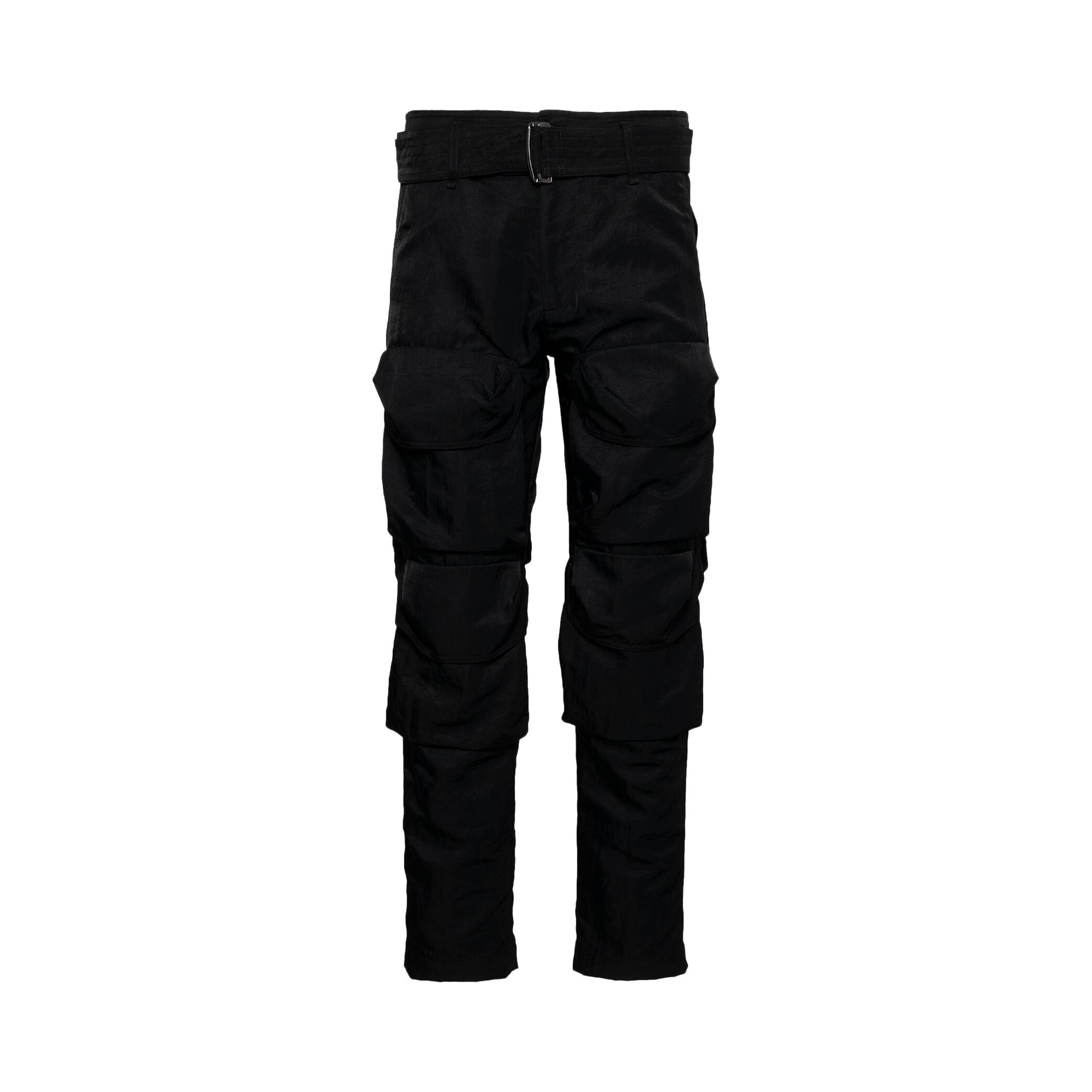 Dries Van Noten Adjustable Cargo Pants 'Black' - 1