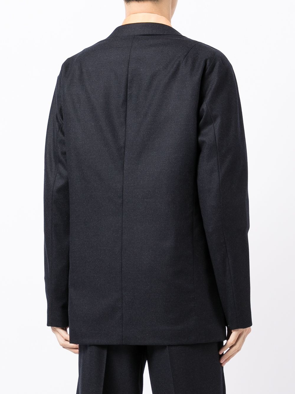 notched-lapels single-breasted blazer - 4