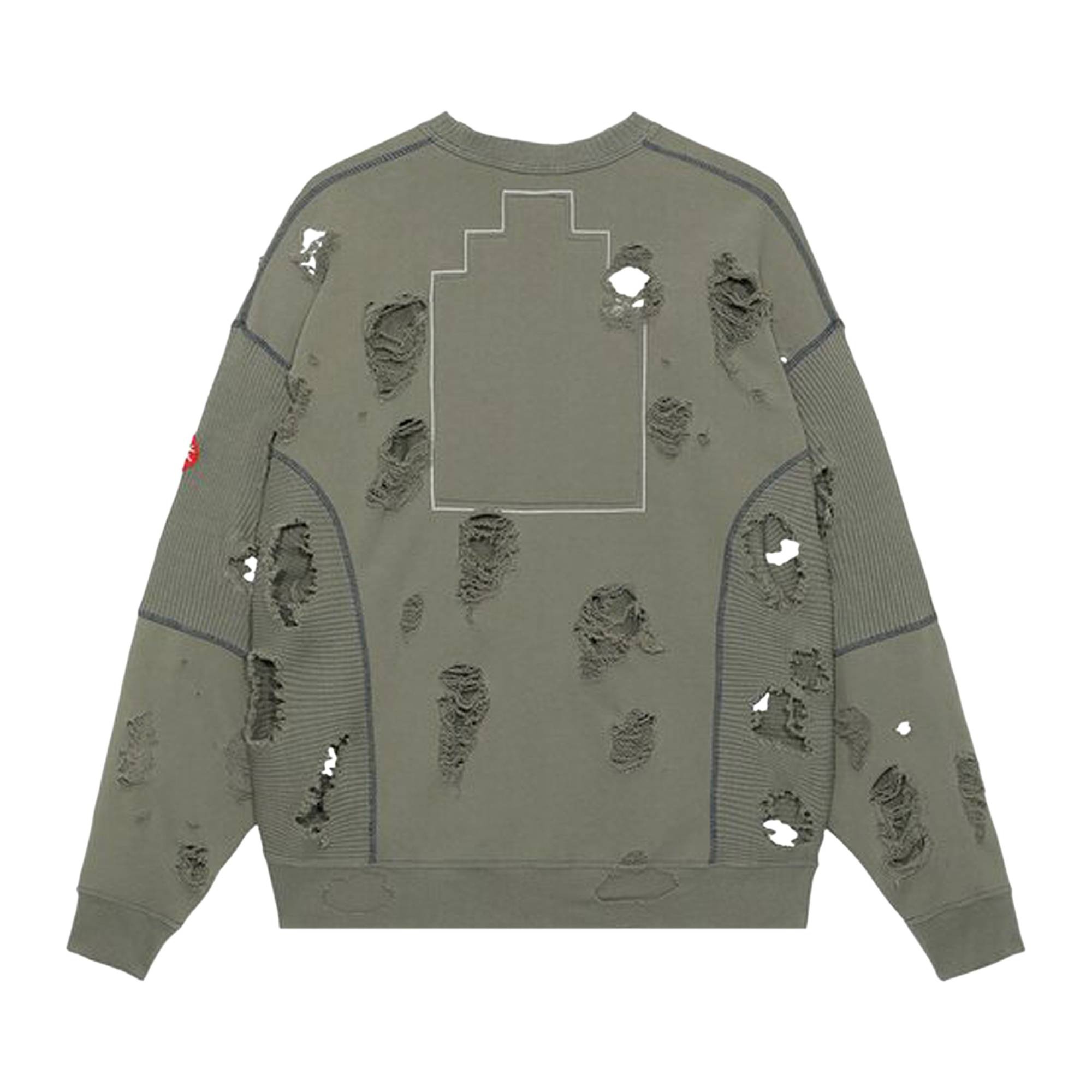 Cav Empt Cav Empt Plague Wide Rib Cut Crewneck Green goat