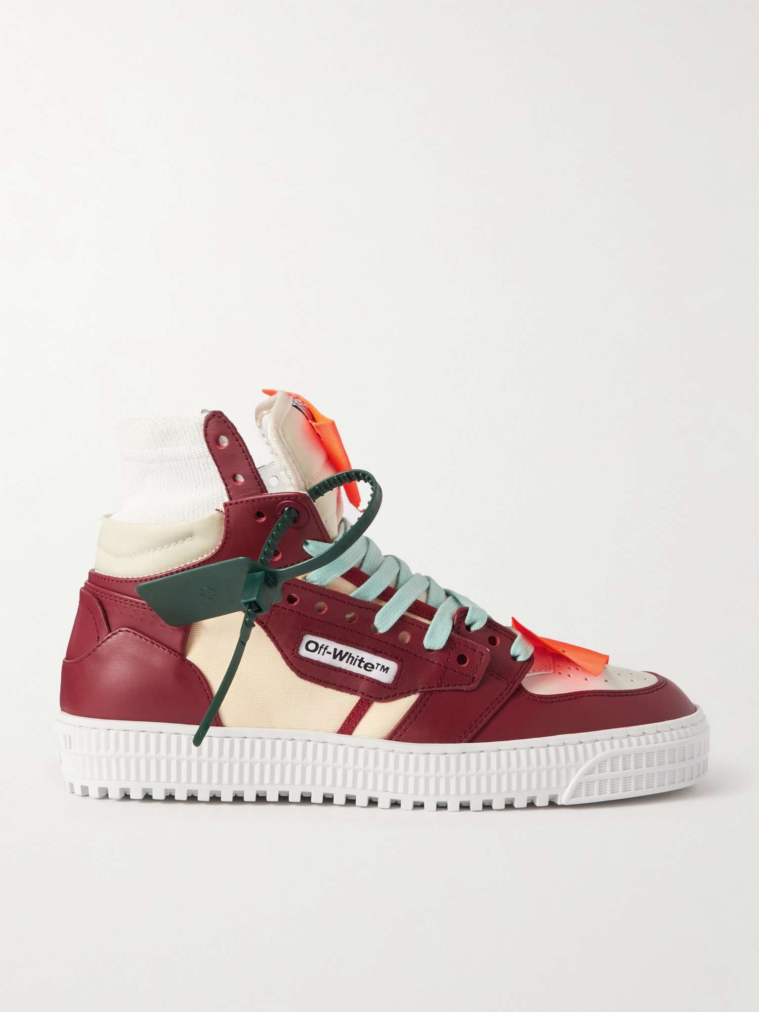 OFF-WHITE Off-Court 3.0 suede-trimmed canvas high-top sneakers