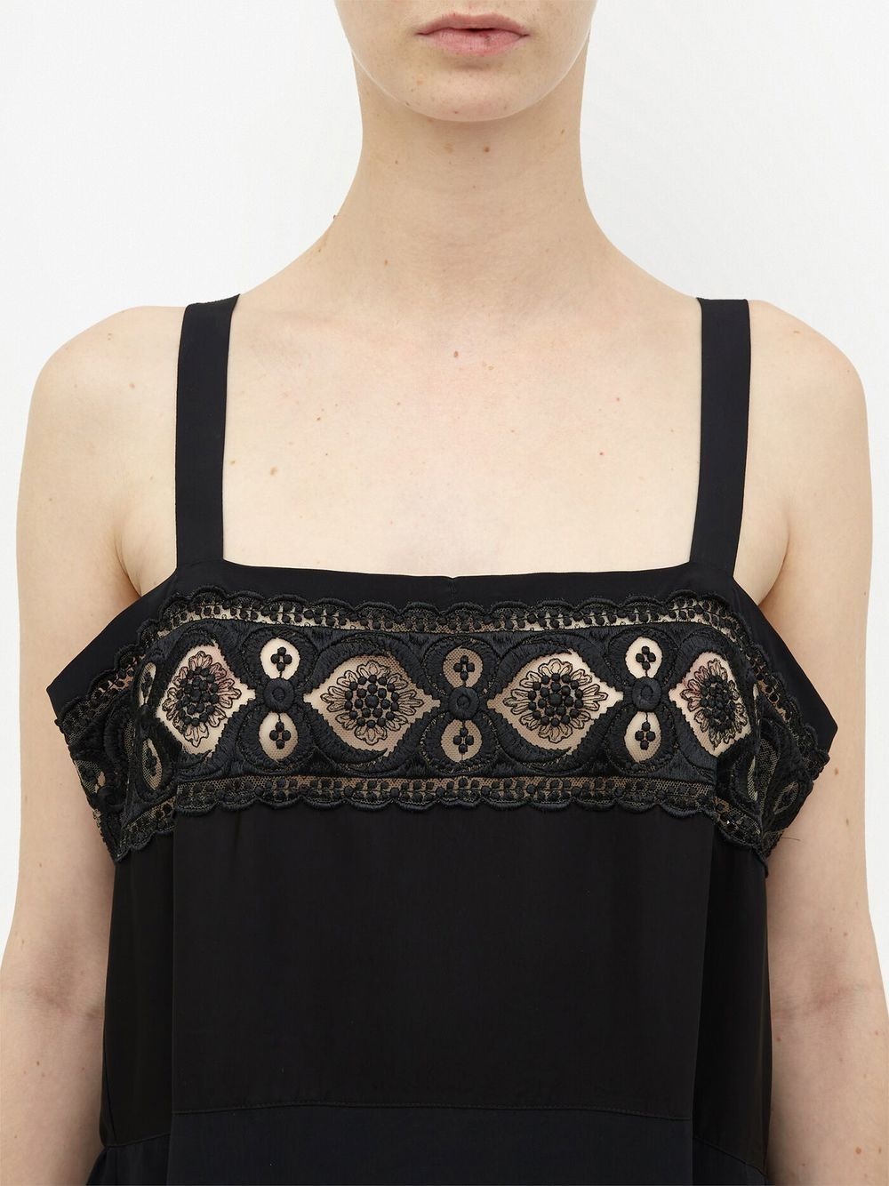 embroidered midi dress - 5