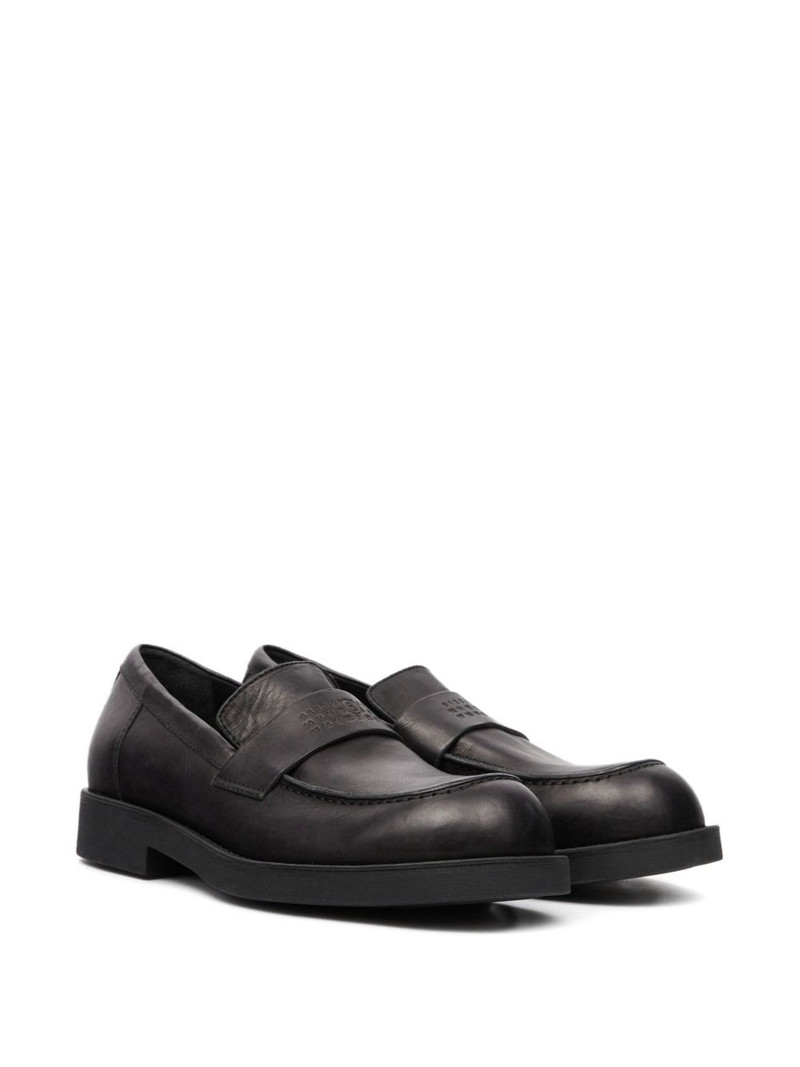 MM6 Maison Margiela debossed-logo loafers outlook