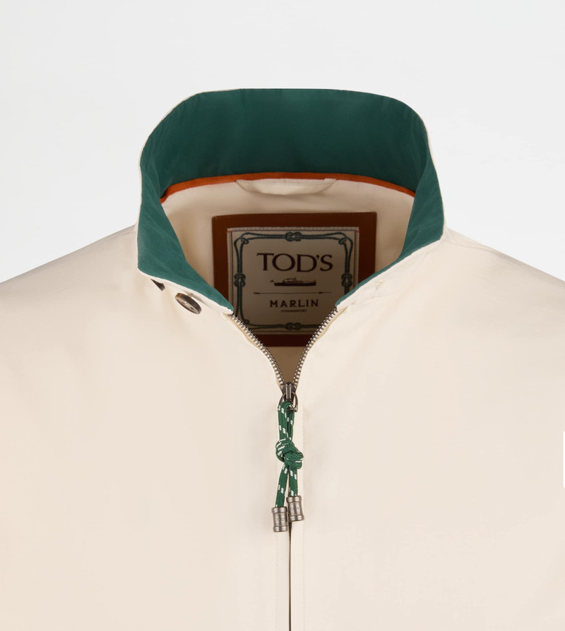 Tod's JACKET IN TECHNICAL COTTON - BEIGE outlook