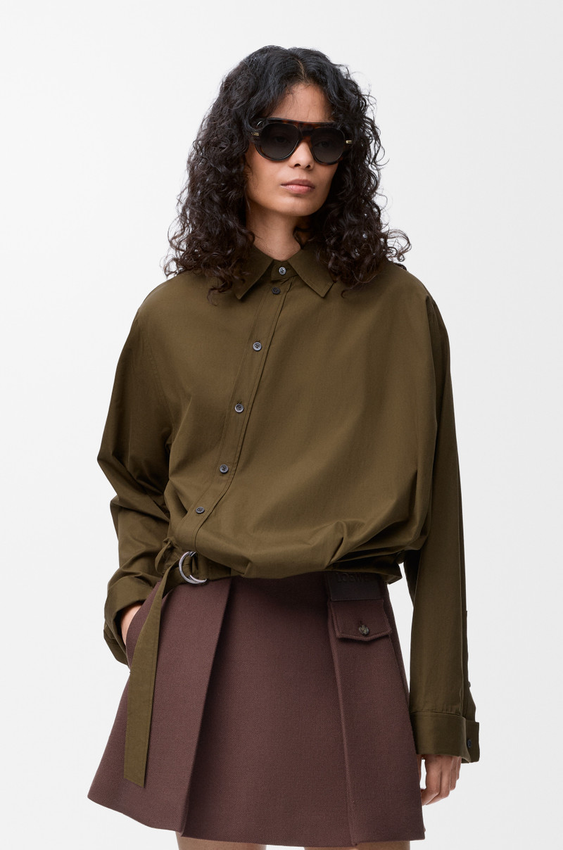 Draped shirt in cotton 3