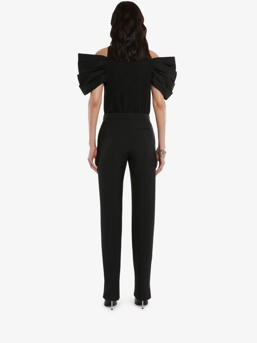 Drop Sleeves T-shirt in Black - 4