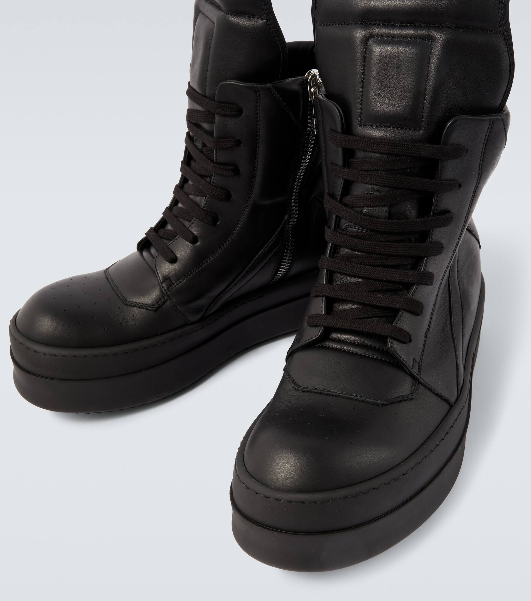 Mega Geobasket leather sneakers - 3