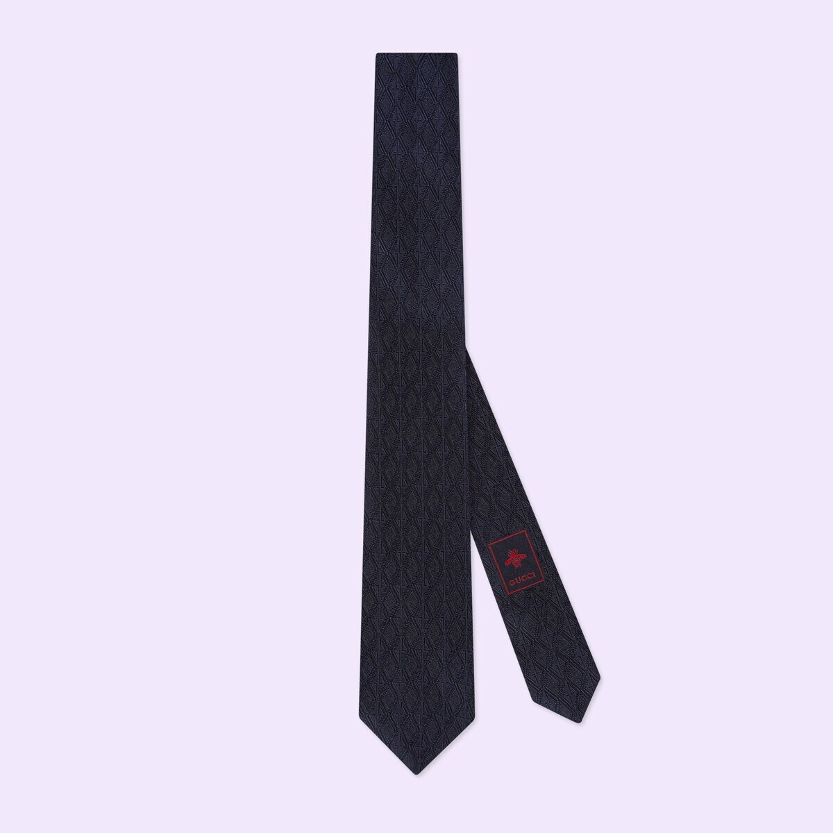Geometric G silk jacquard tie - 1
