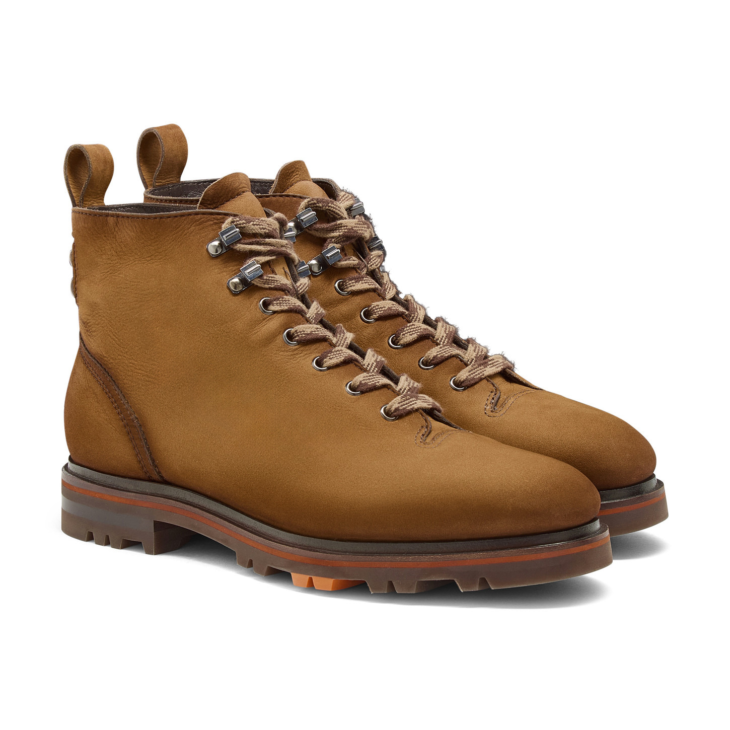 Men's light brown nubuck hiking boot - 3