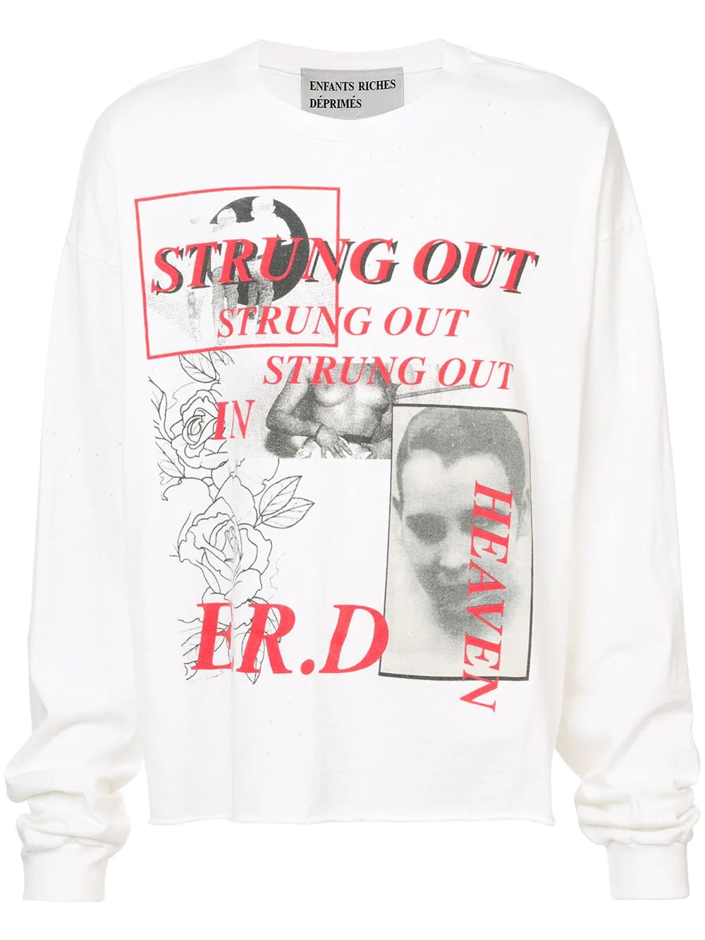 photo print slogan sweatshirt - 1