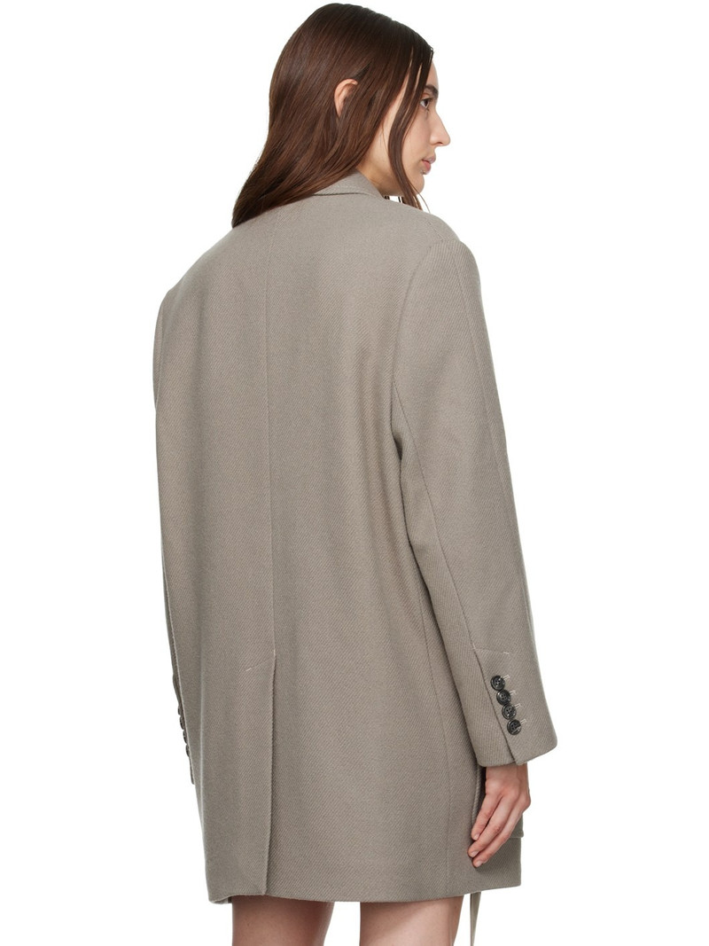 Taupe Two-Button Blazer 3