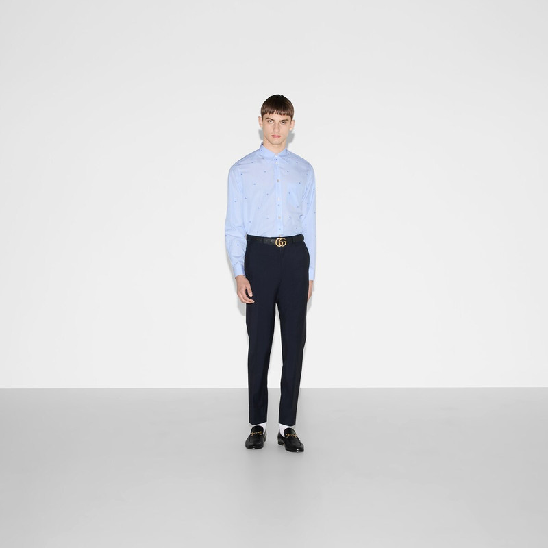 GUCCI Striped cotton poplin shirt outlook
