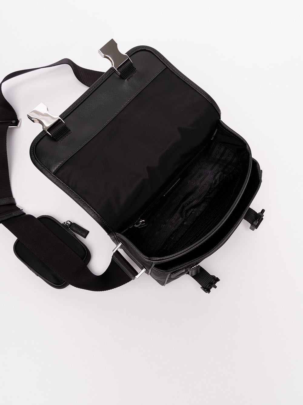 Prada Men Re-Nylon And Saffiano Leather Shoulder Bag - 6