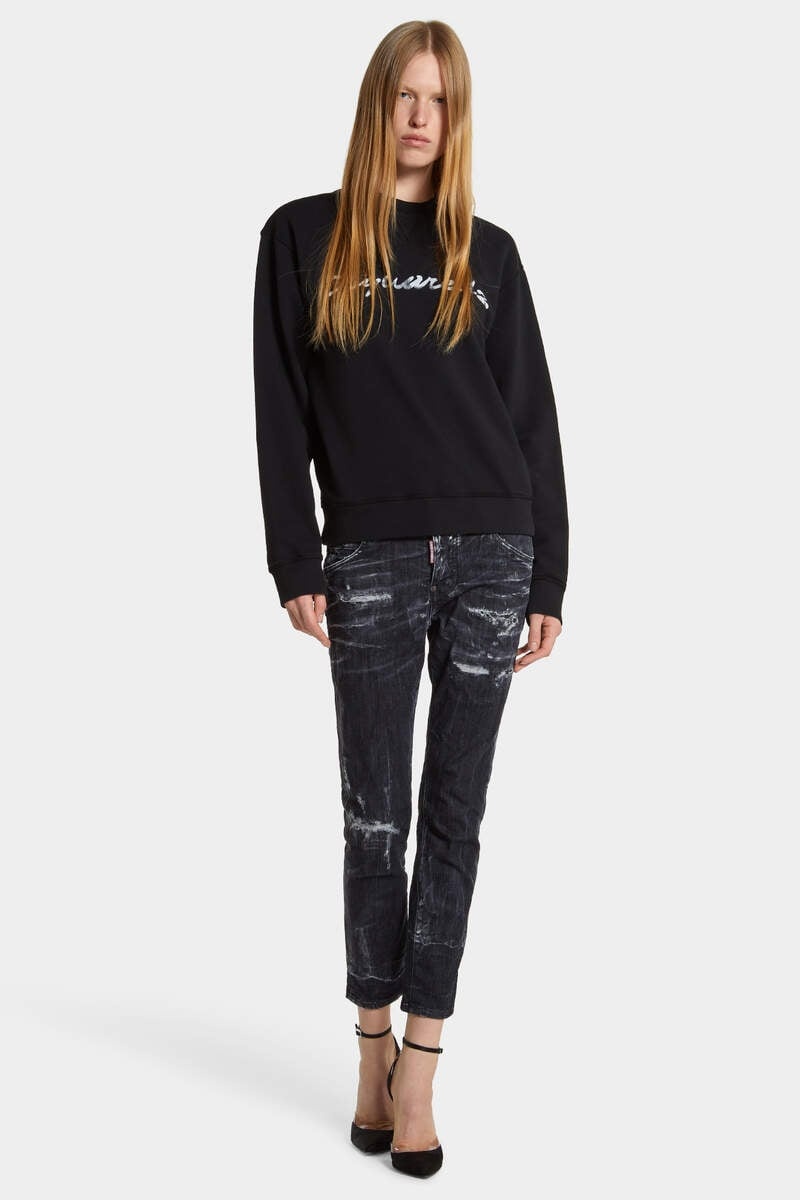DYED JUST RIGHT FIT DOODLE SWEATSHIRT - 6