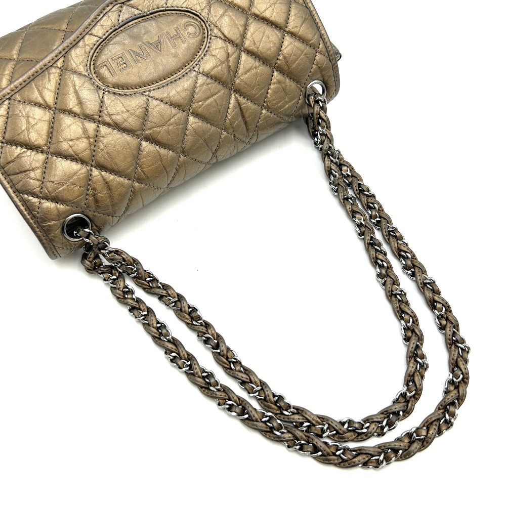 Chanel No.10 Gold Flap Chain Shoulder Bag - 7