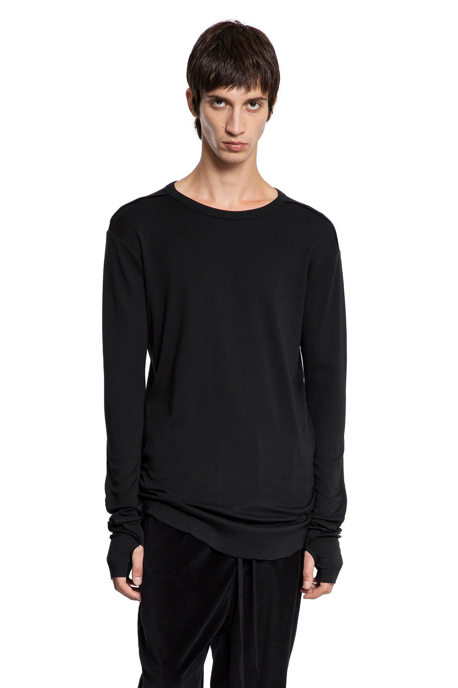 Cotton-T-Shirt-With-Hand-Gaiters - 6