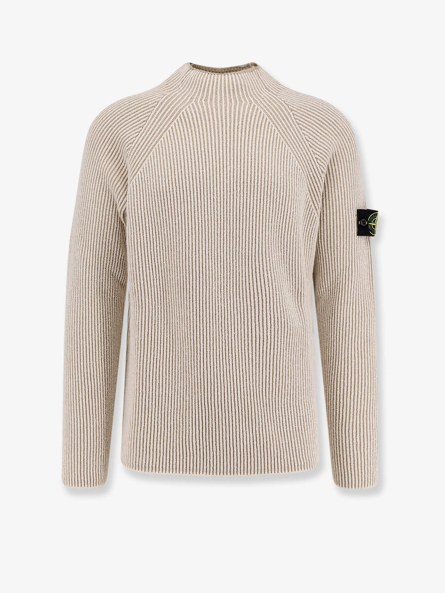 Stone Island Certified Virgin Wool And Cotton Sweater - 1
