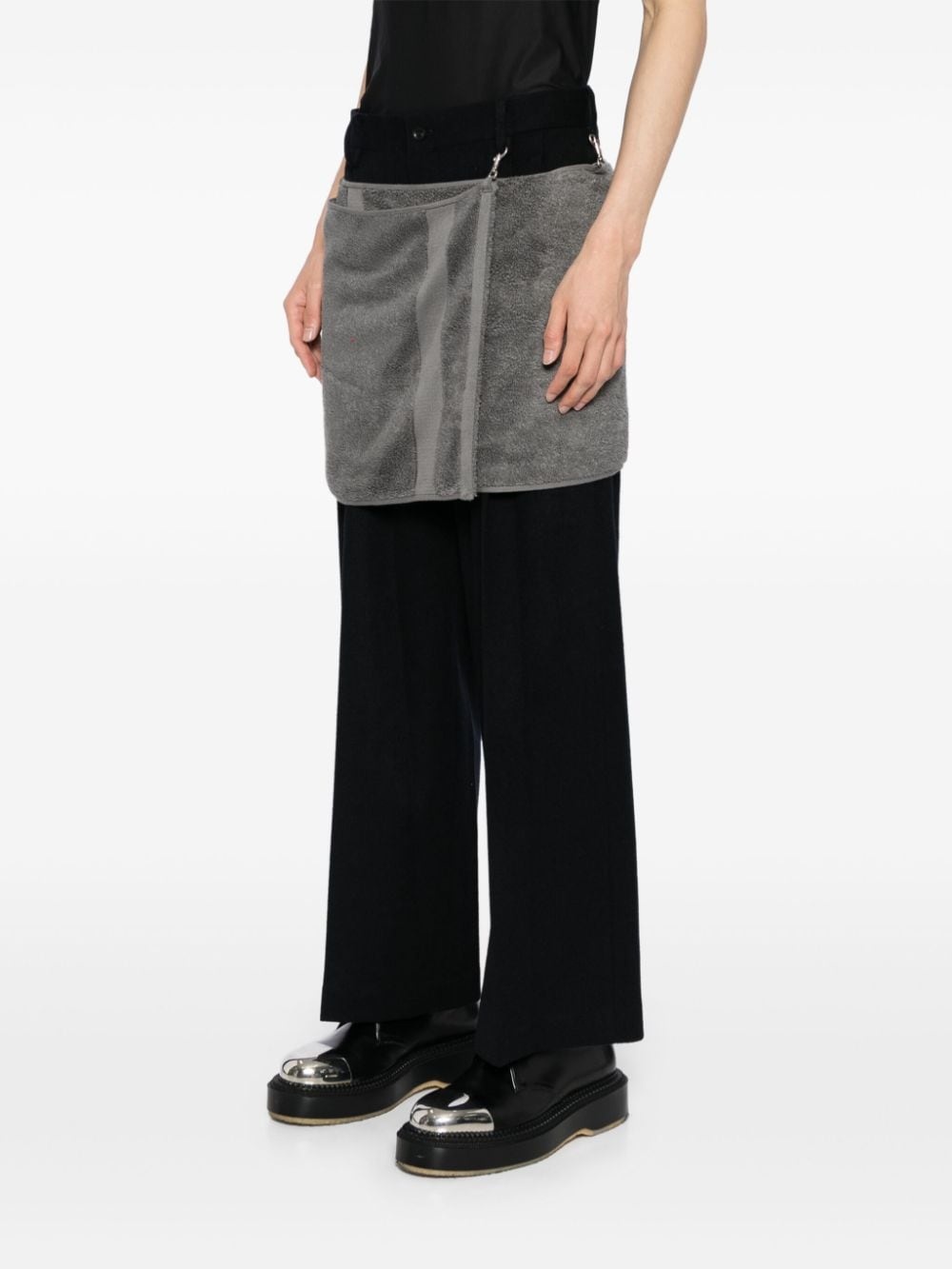 Onsen Towel felted-finish trousers - 3