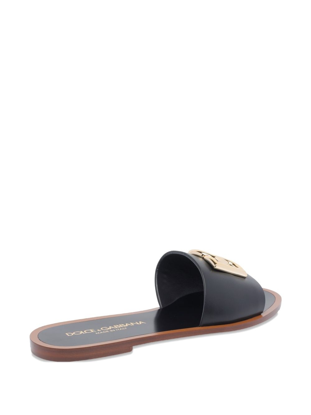 DG-logo leather sandals - 3