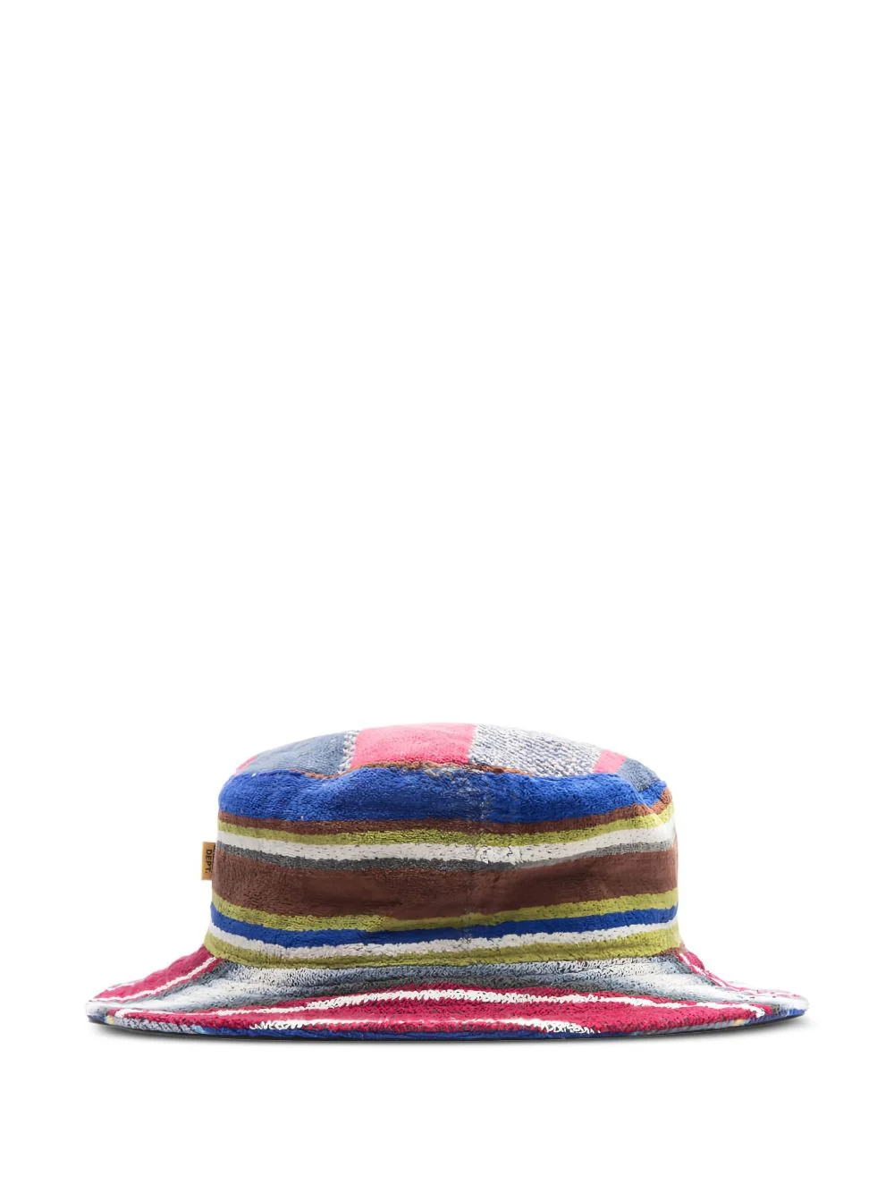 striped terry-cloth bucket hat - 1