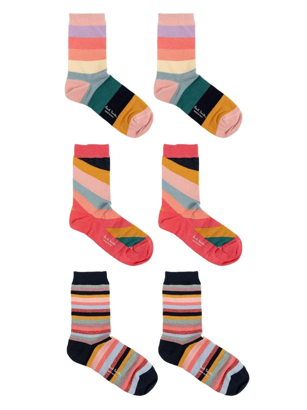 Paul Smith Women Swirl Socks - 3 Pack - 1