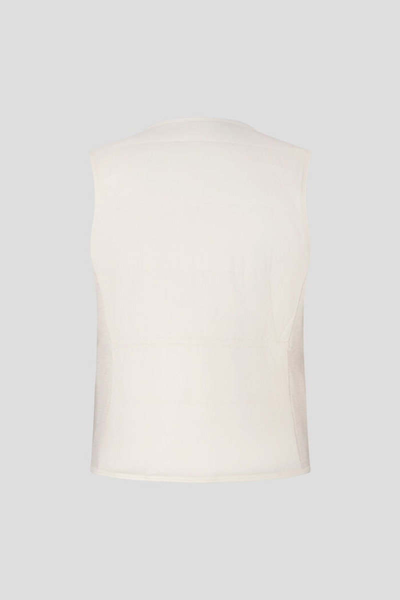 BOGNER Dahlia Quilted gilet in Off-white outlook