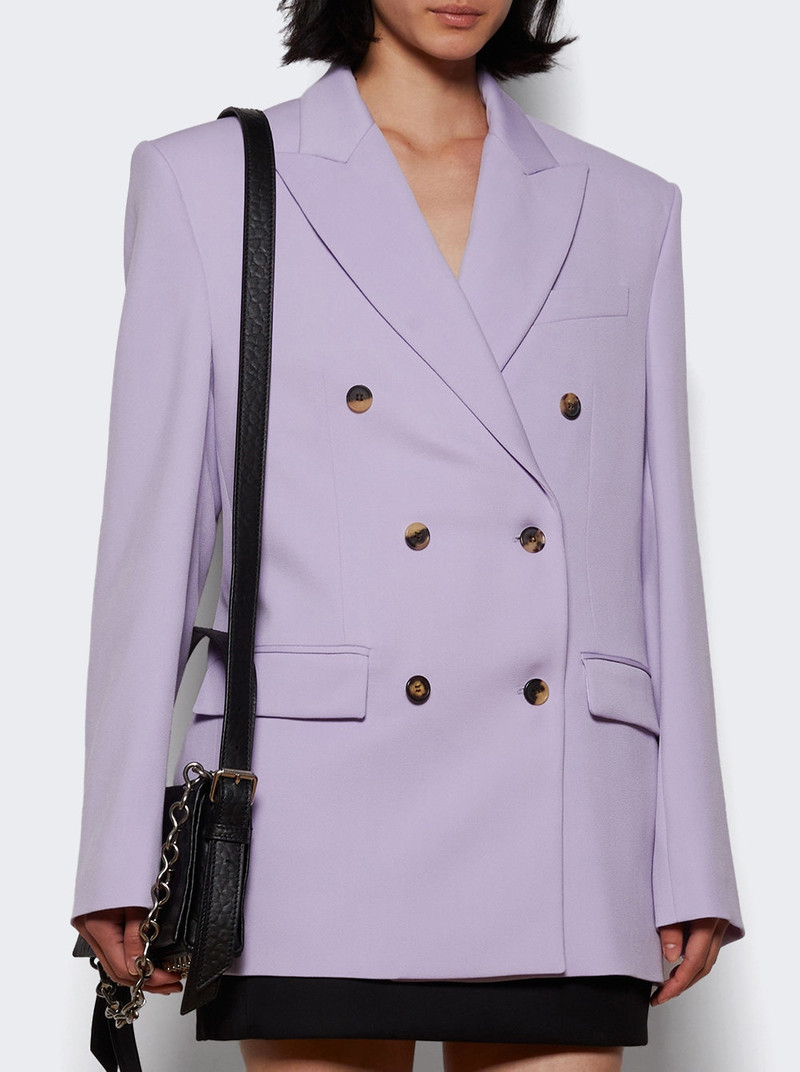 WARDROBE.NYC Double Breasted Blazer Lilac outlook