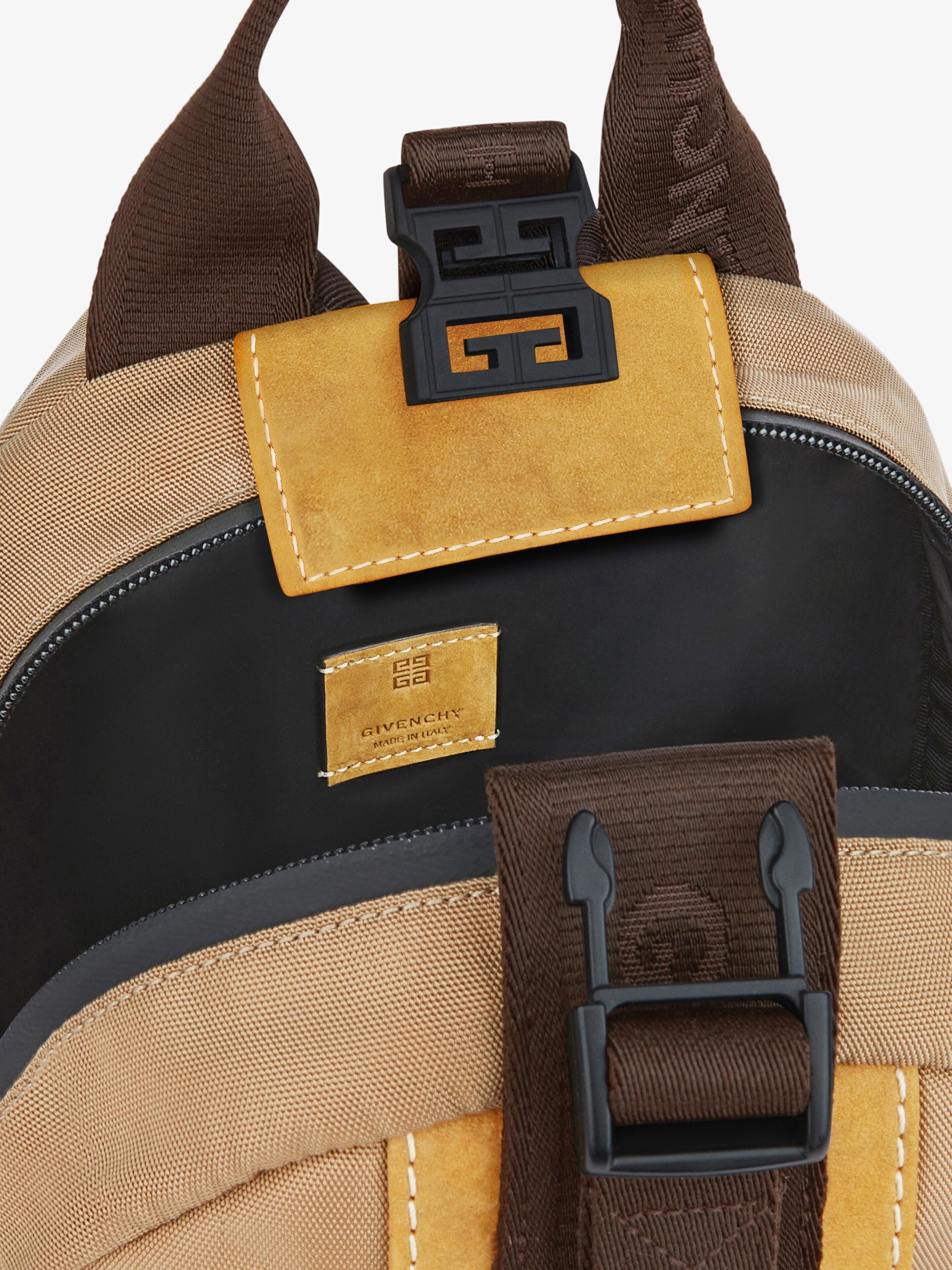 SMALL G-TRAIL BACKPACK IN NUBUCK AND CANVAS - 5