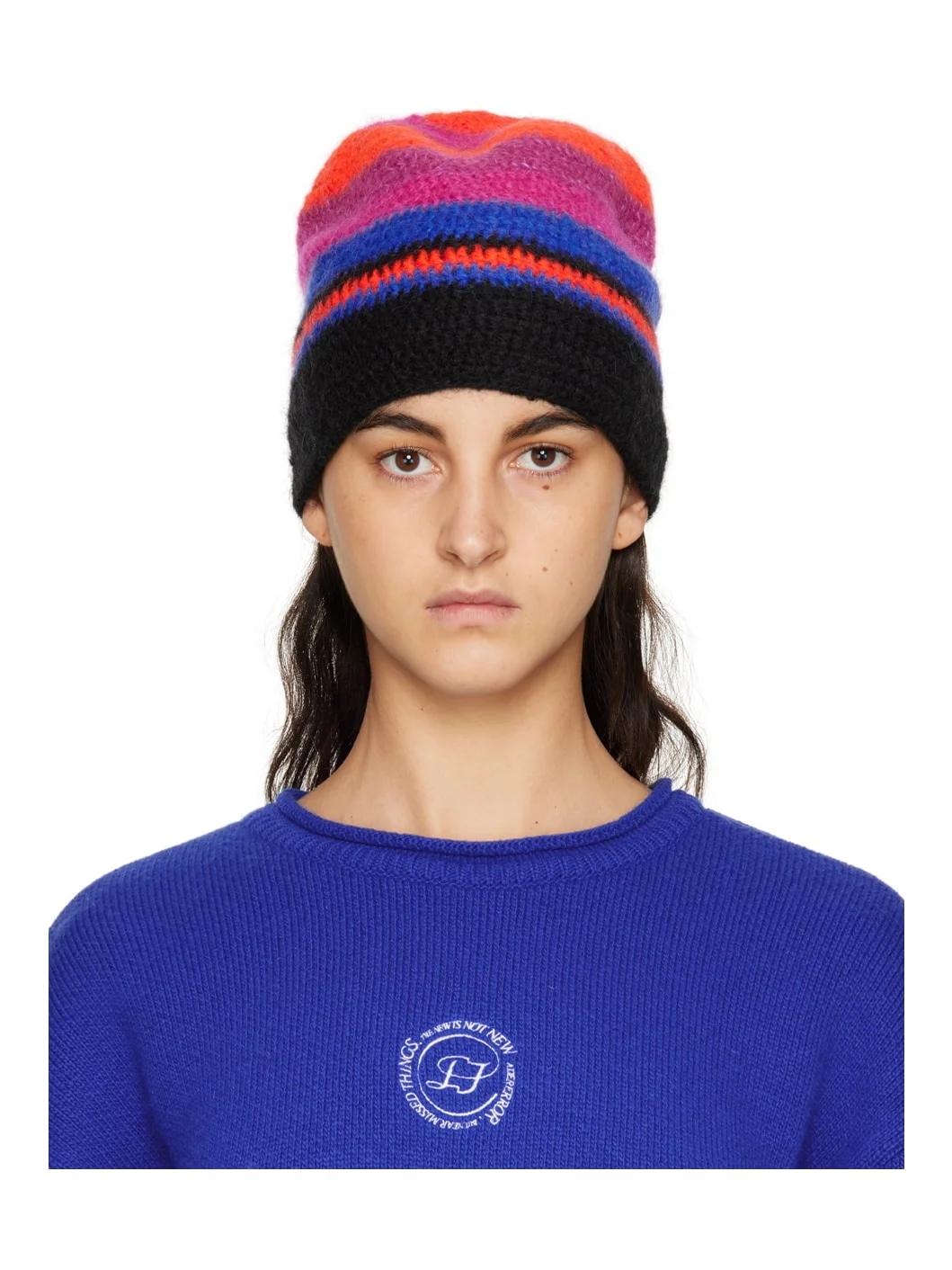 Multicolor Stripe Beanie - 1
