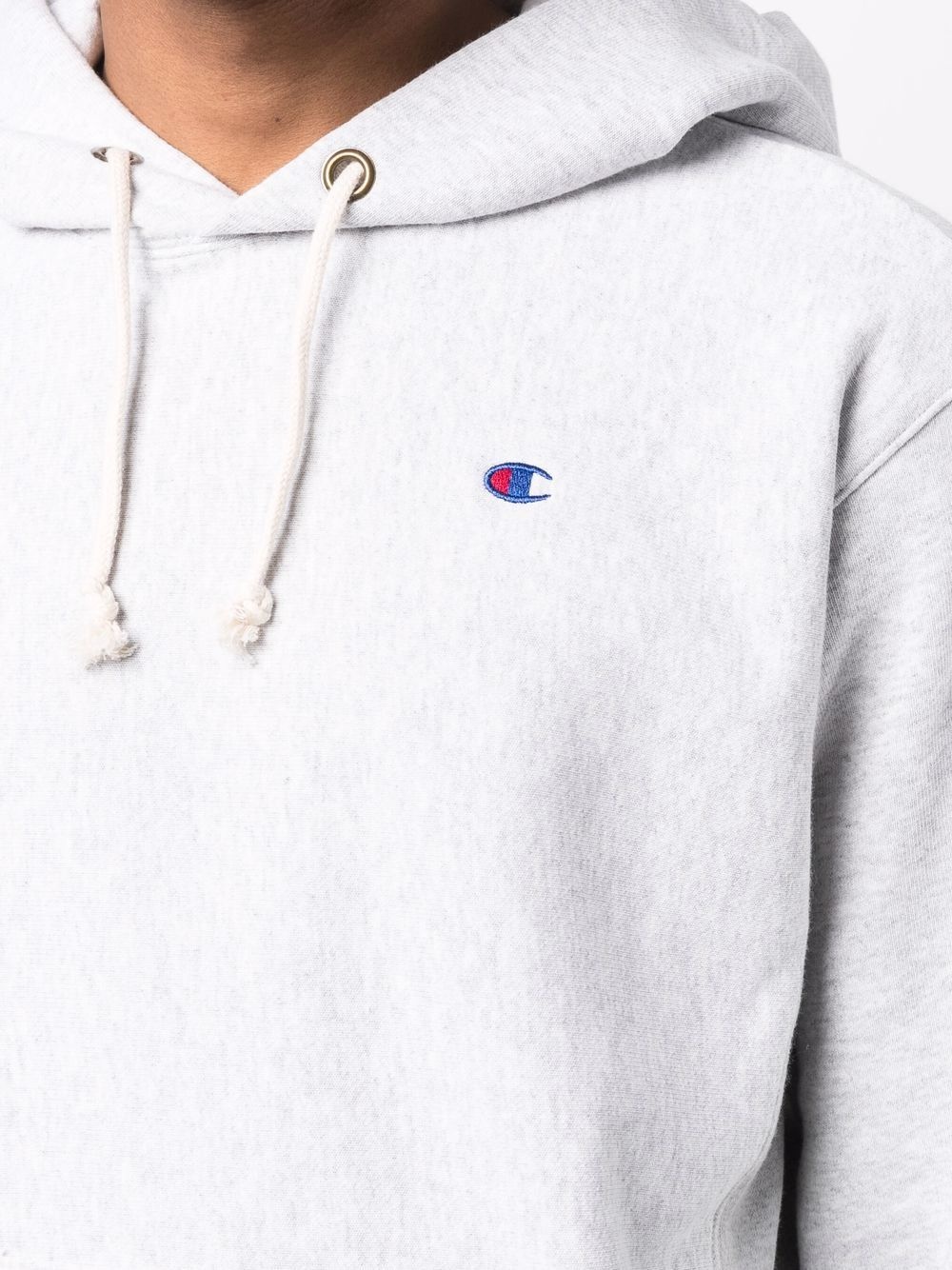 logo-patch pullover hoodie - 5