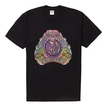 최고 SS19 Knot 티 검정 둥근 목 짧은 소매 Unisex SUP-SS19-249 - 1