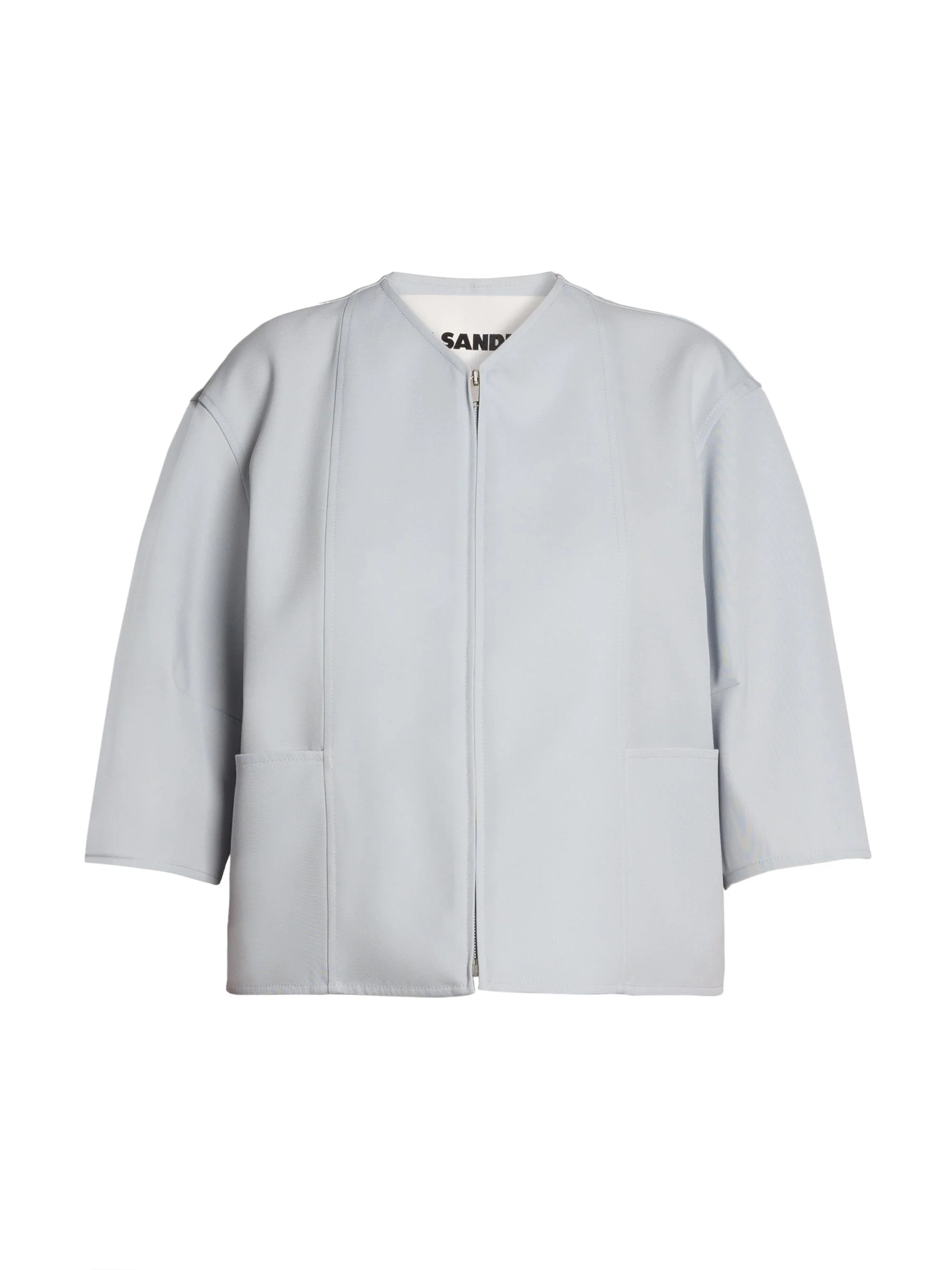 Women's Wool Relaxed-Fit Jacket - Cerulean - 1
