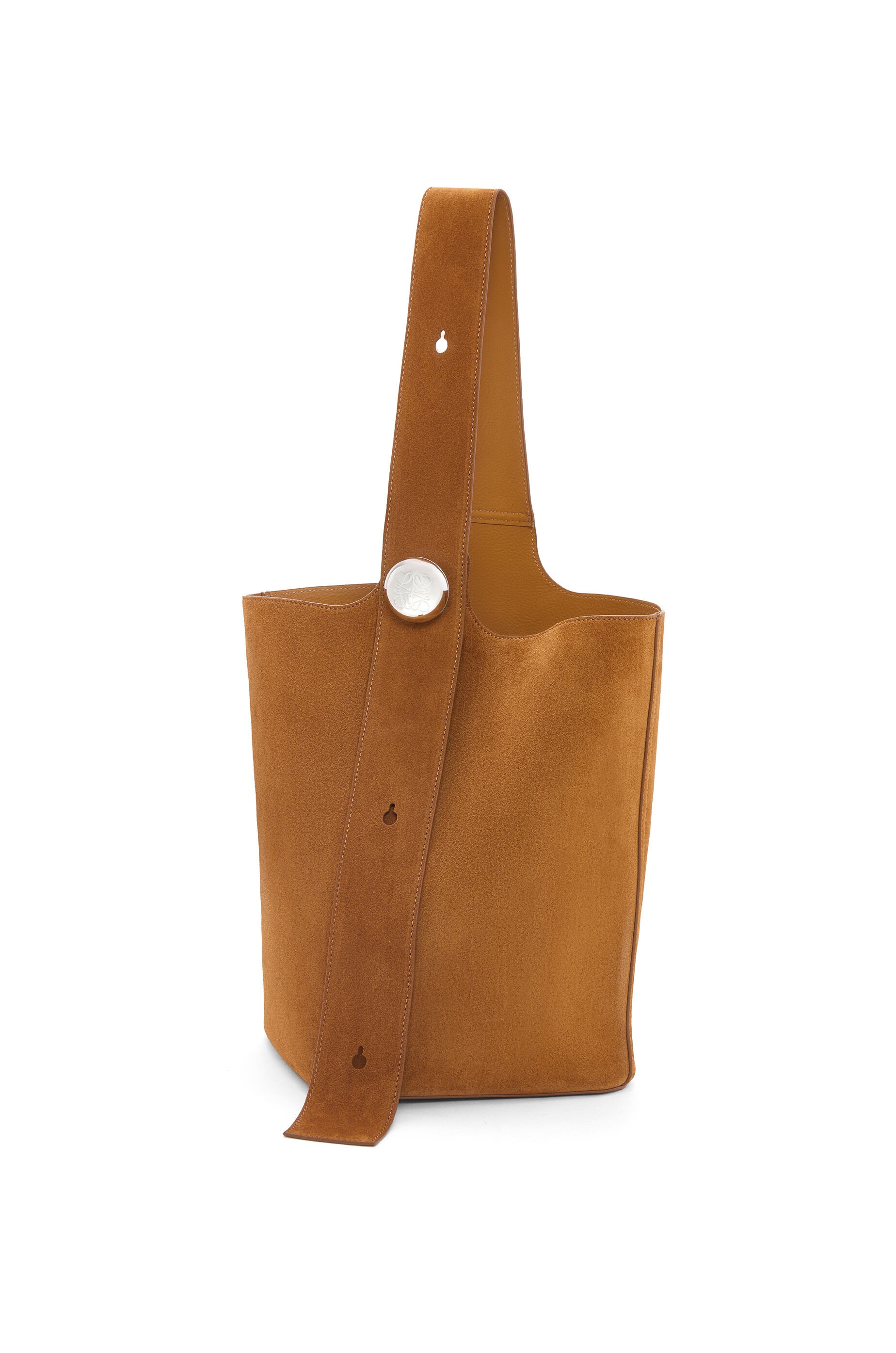Loewe Large Pebble bucket bag in suede calfskin | REVERSIBLE