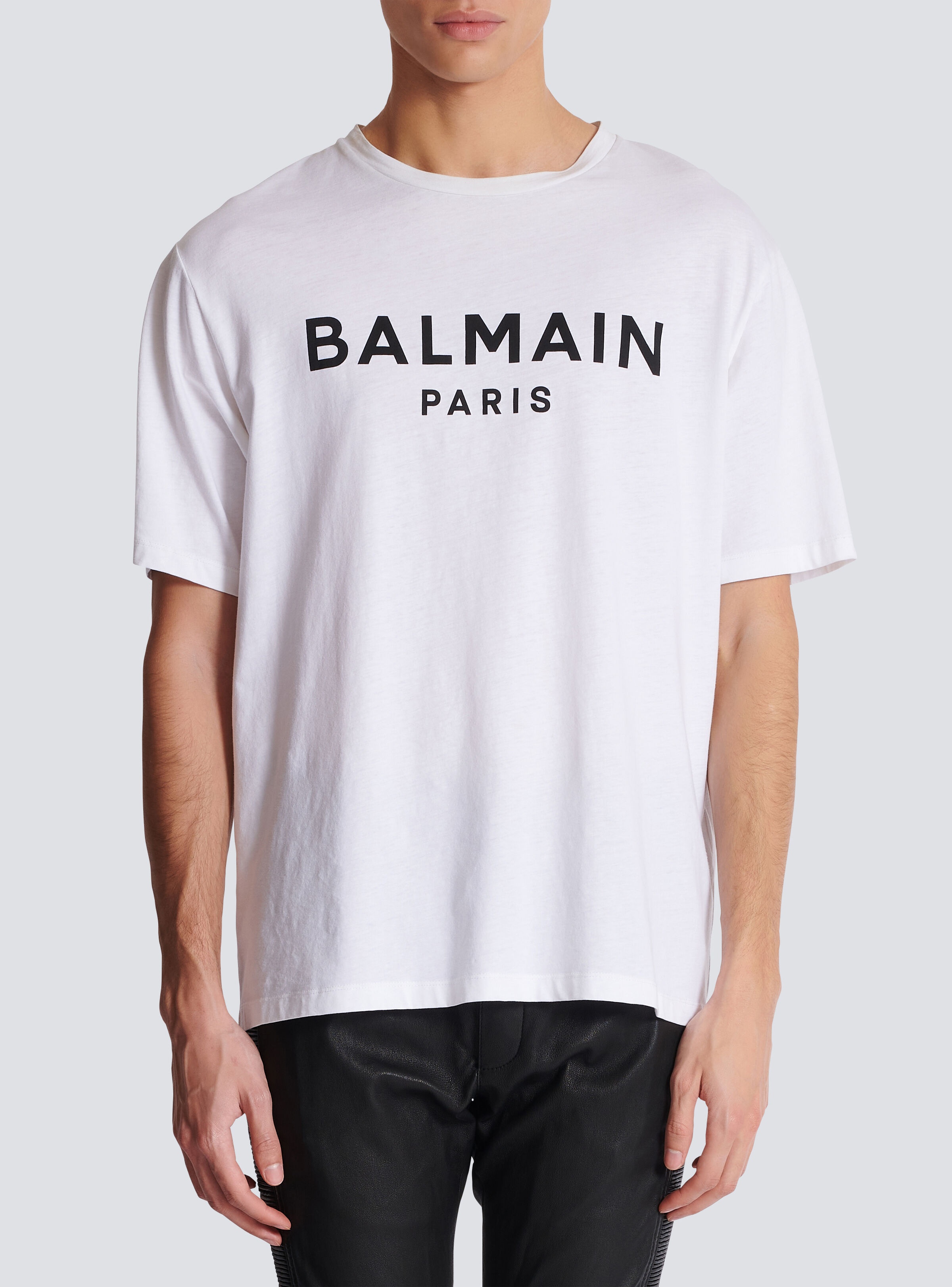 Printed Balmain Paris short-sleeved T-shirt - 5