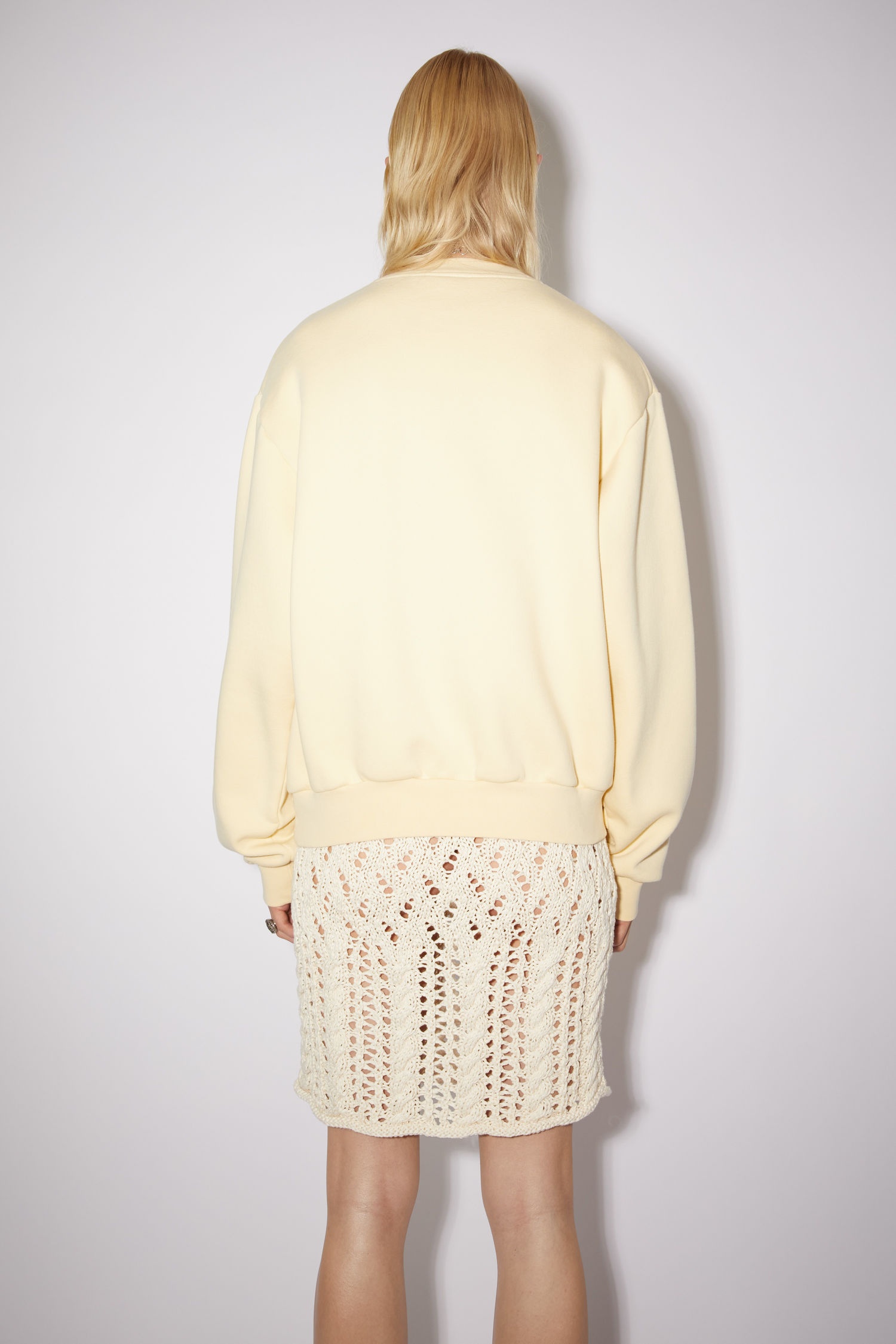 Crew neck sweatshirt - Straw yellow - 3