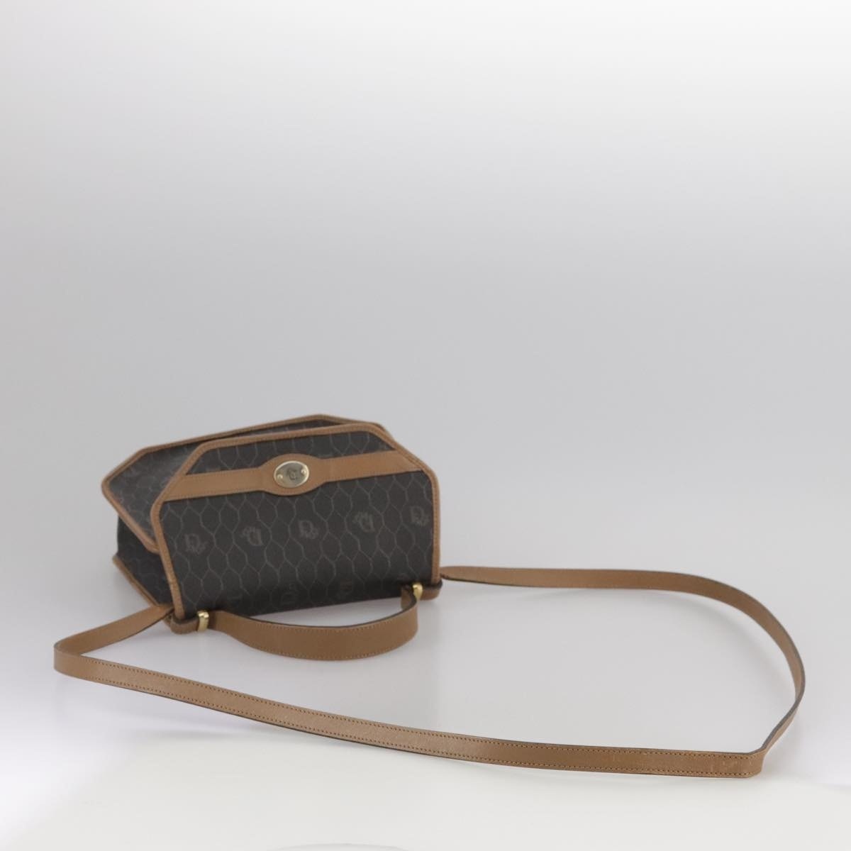 DIOR Honeycomb Canvas Hand Bag Black - 9
