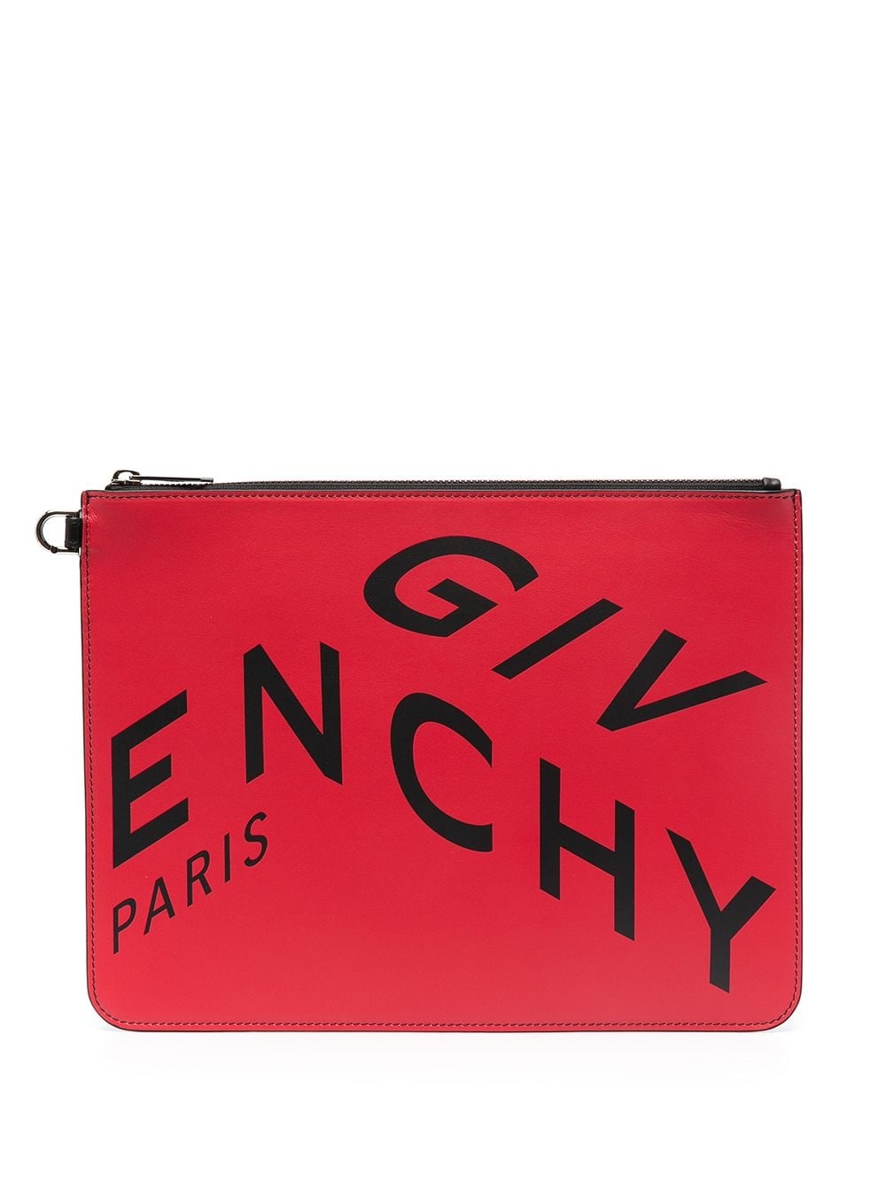 logo-print leather pouch - 1