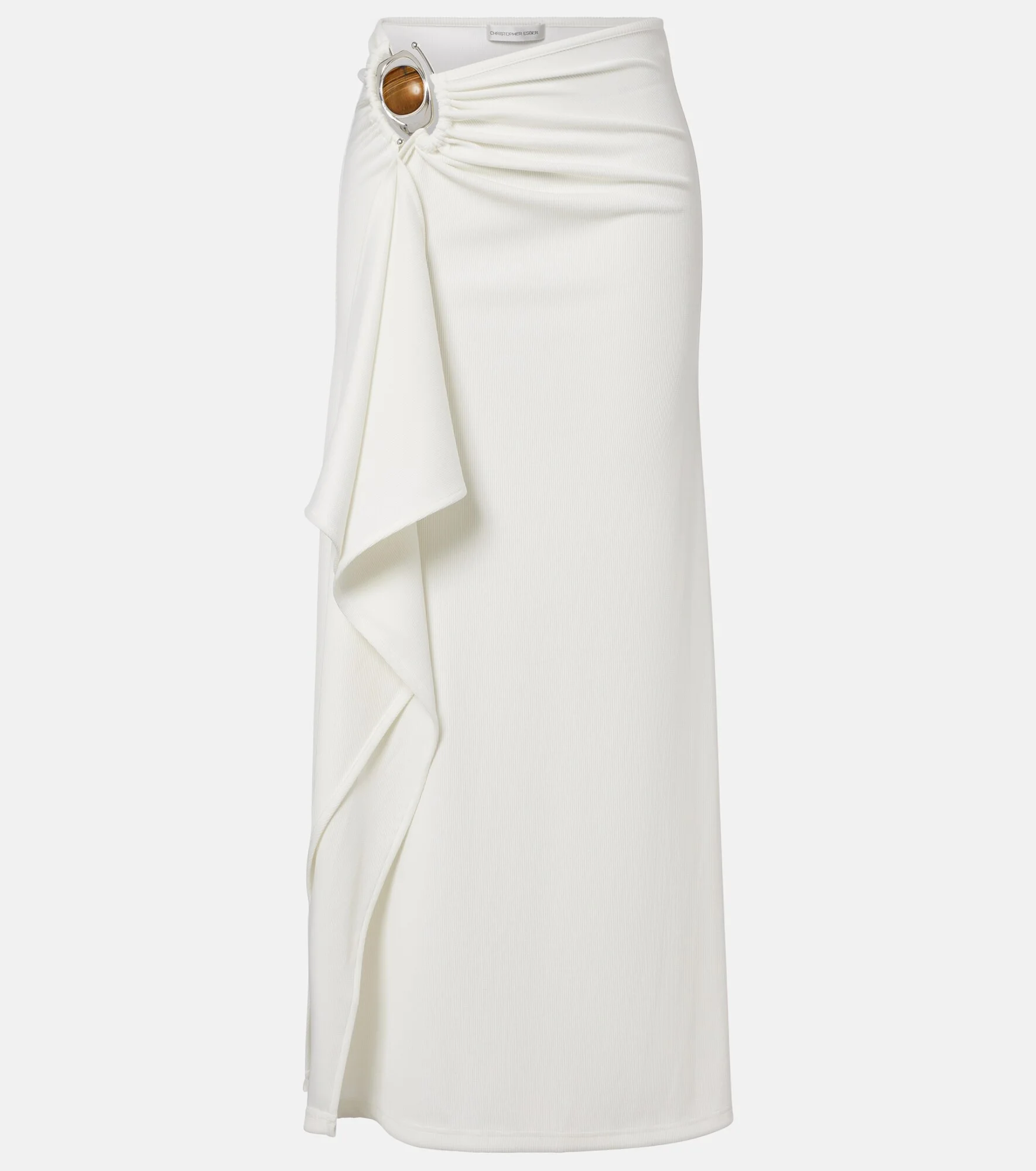 Occhio embellished jersey maxi skirt - 1