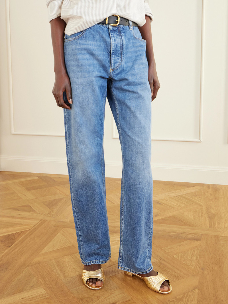 Manolo Blahnik Parua Pleated Metallic Leather Slides outlook