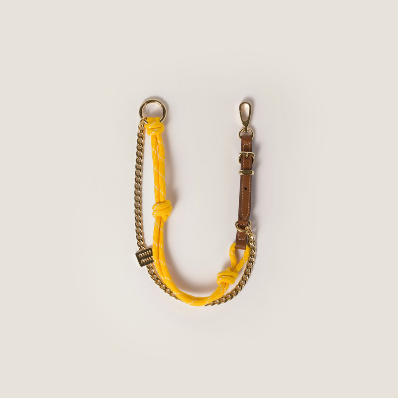 Leather, cord, and metal trick - 1