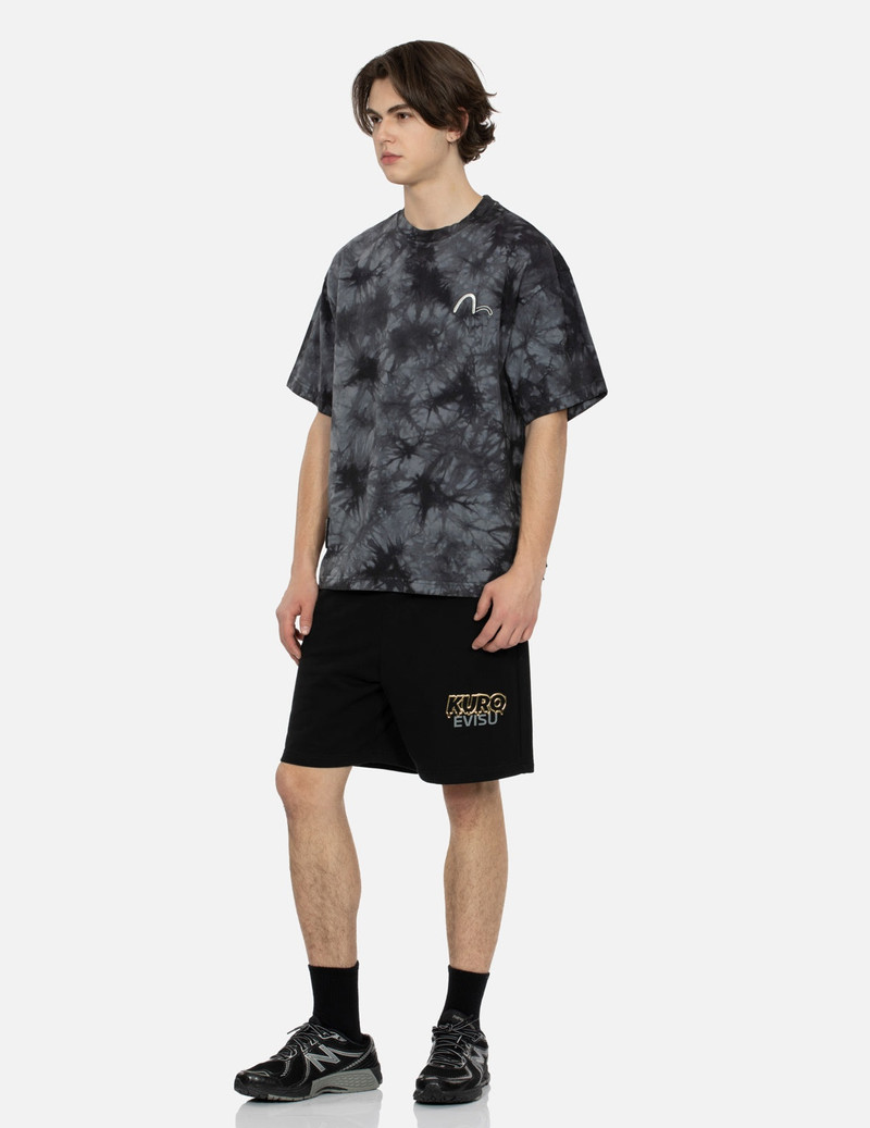Tie-Dye with Seagull Embroidery Loose Fit T-Shirt 3
