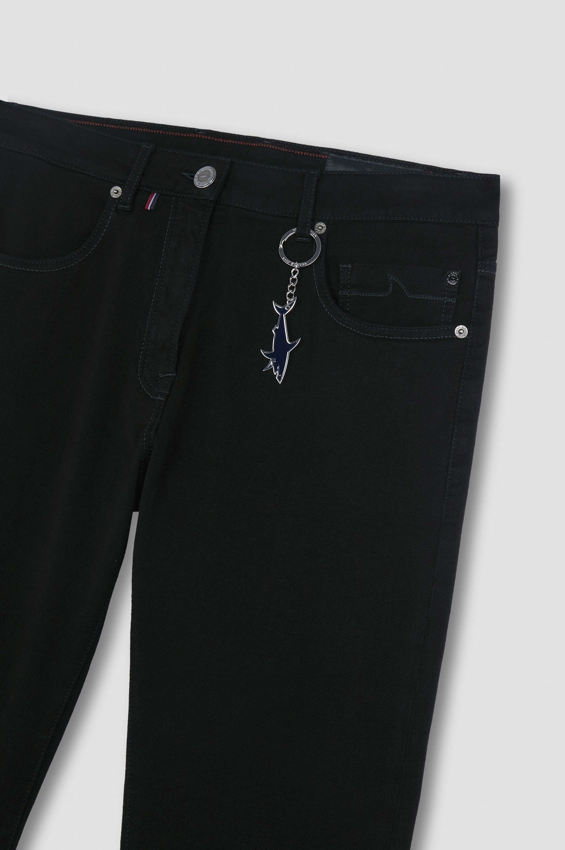 BLACK RIVET JEANS IN ORGANIC STRETCH DENIM - 5