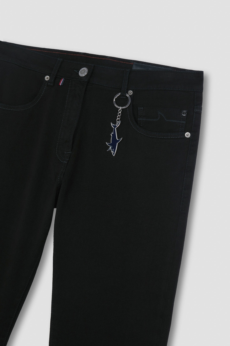 BLACK RIVET JEANS IN ORGANIC STRETCH DENIM 5