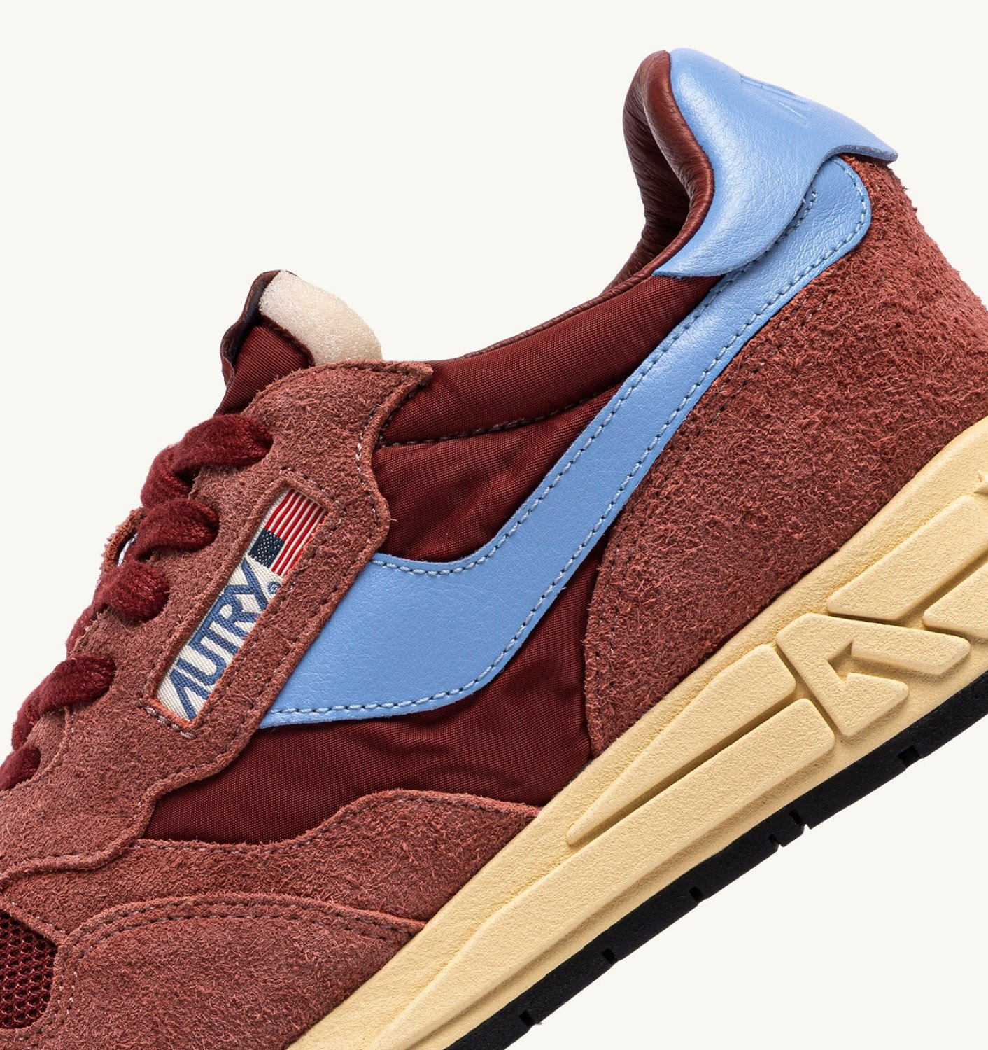 REELWIND LOW SNEAKERS IN NYLON SUEDE AND LEATHER COLOR HOT SAUCE AND DELLA ROBBIA BLUE - 6