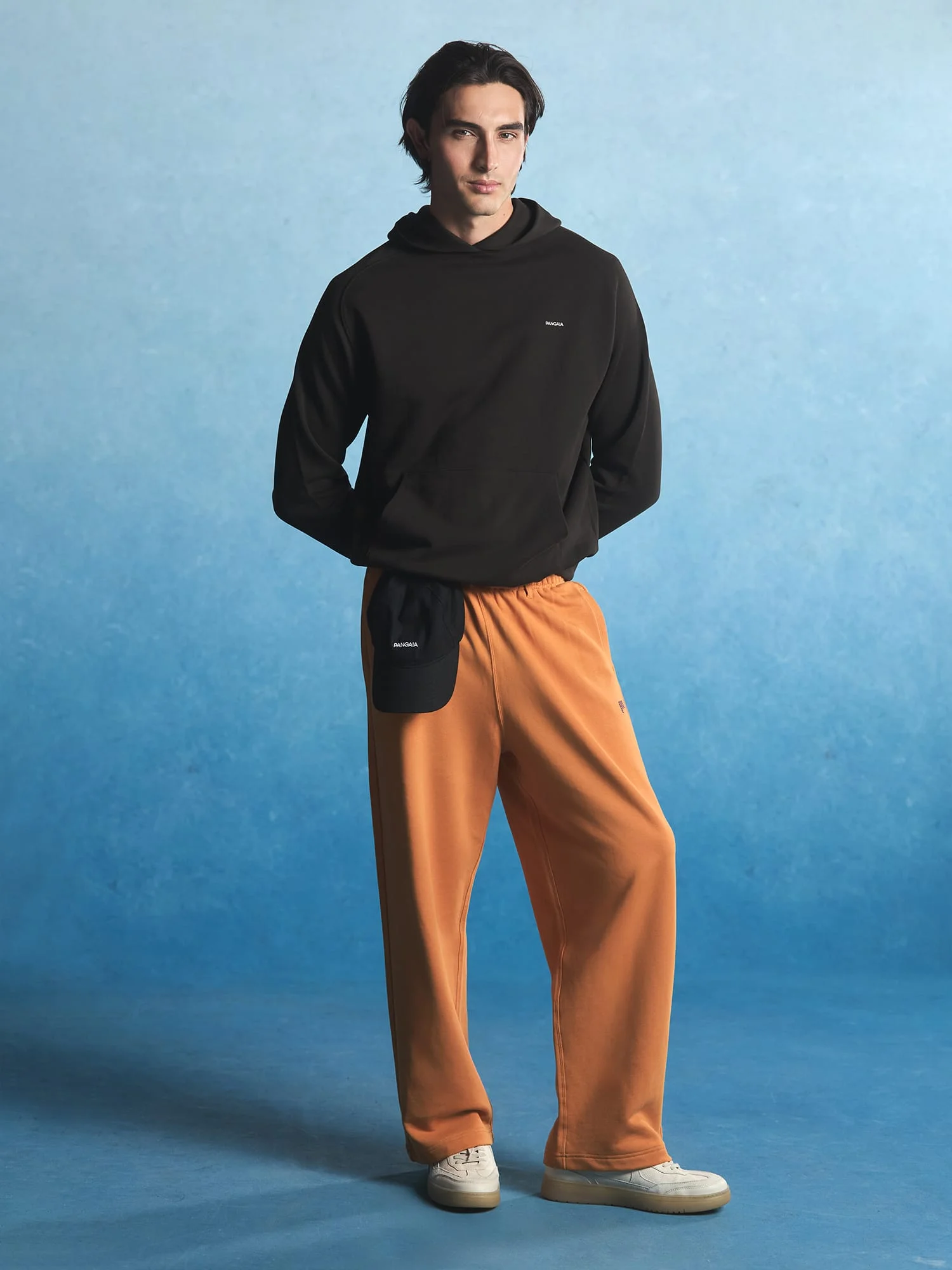 Mens Midweight Straight Leg Logo Track Pants - Burnt Horizon - 1