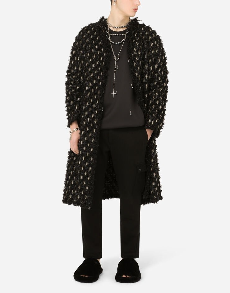 Lamé tweed coat - 6